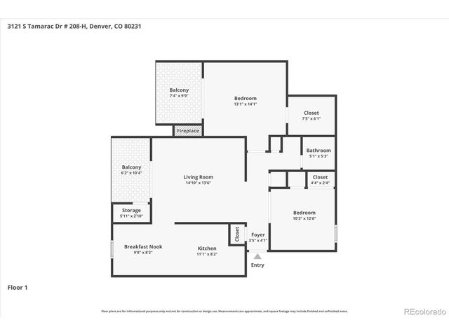 3121 S Tamarac Dr 208H, Denver, CO 80231