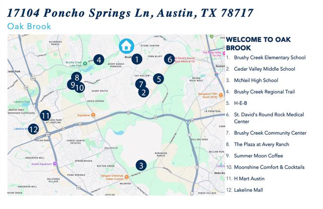 17104 Poncho Springs LN, Austin, TX 78717