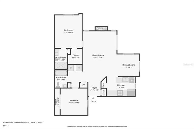 8724 MALLARD RESERVE DRIVE 101, Tampa, FL 33614