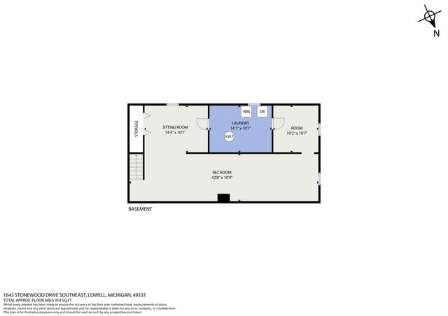1643 Stonewood Drive SE, Lowell, MI 49331