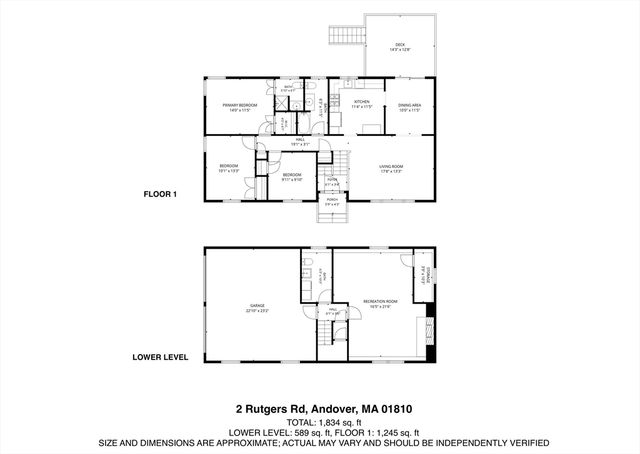 2 Rutgers Rd, Andover, MA 01810