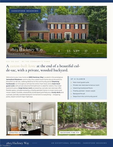 2803 Hackney Way, Jamestown, NC 27282