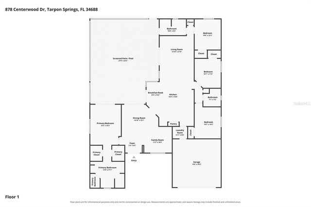 878 CENTERWOOD DRIVE, Tarpon Springs, FL 34688
