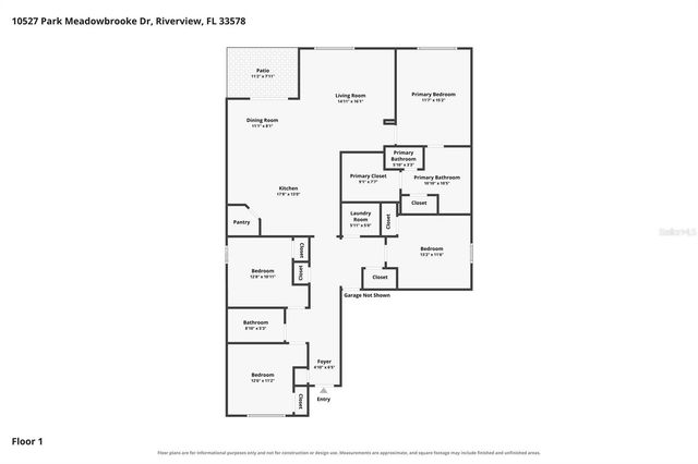 10527 PARK MEADOWBROOKE DRIVE, Riverview, FL 33578