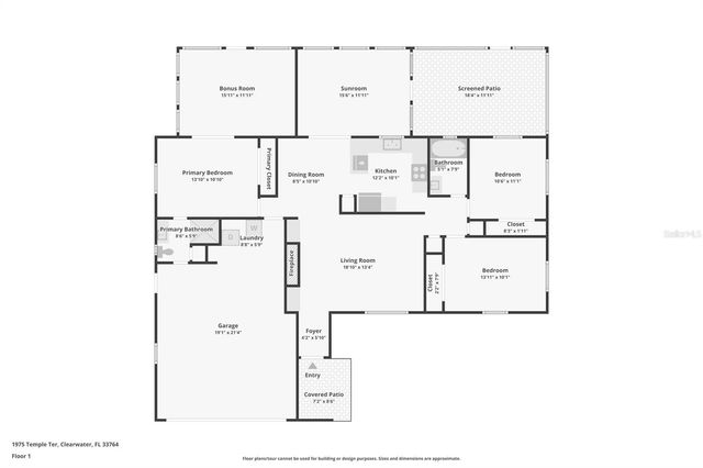 1975 TEMPLE TERRACE, Clearwater, FL 33764