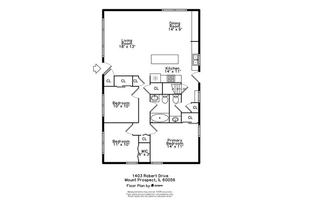 1403 S Robert Drive, Mount Prospect, IL 60056