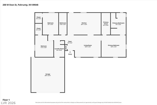 200 West Eton Street, Pahrump, NV 89048