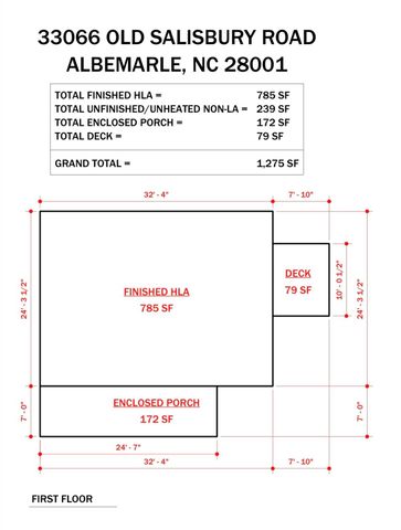 33066 Old Salisbury Road, Albemarle, NC 28001