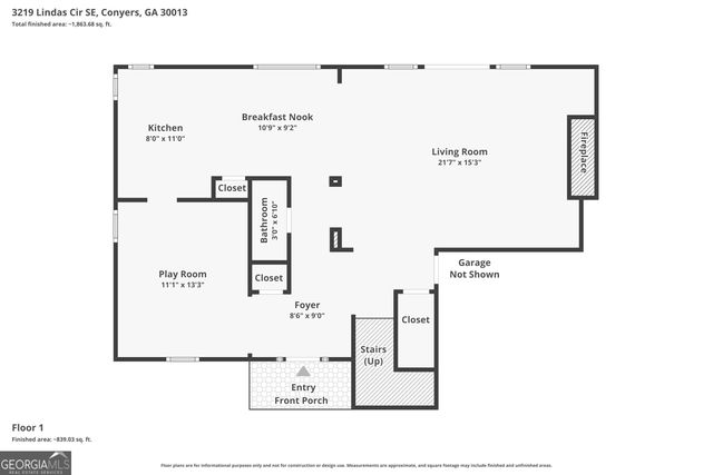 3219 Lindas Circle SE, Conyers, GA 30013