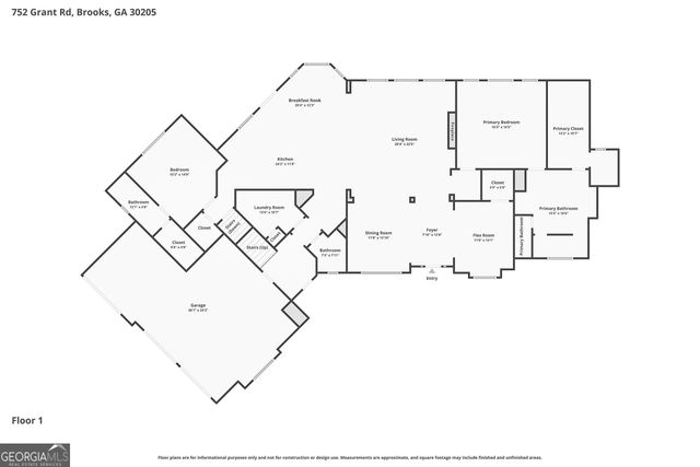 752 Grant Road, Brooks, GA 30205