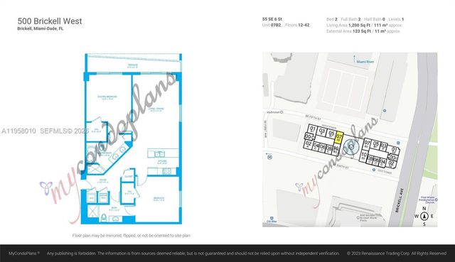 55 SE 6th St 1807, Miami, FL 33131