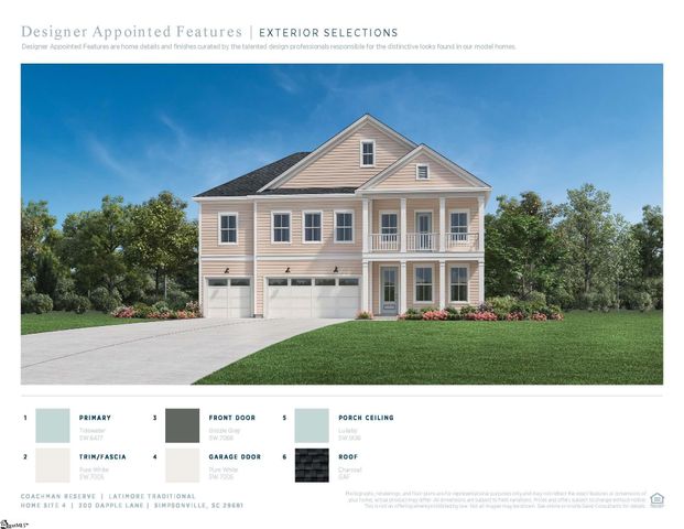 200 Dapple Lane Lot 4 Lot 4 Latimore Traditional, Simpsonville, SC 29681