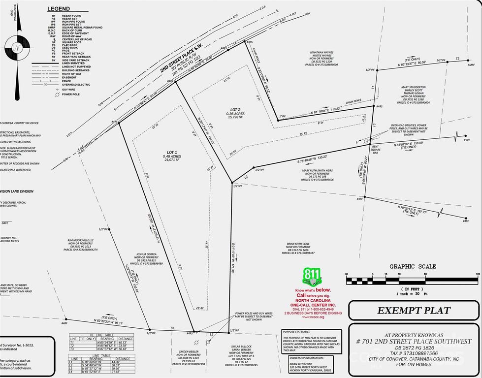 Lot 2, 701 2nd Street Place SW, Conover, NC 28613