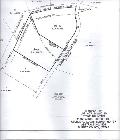 Lot 8 & 9 Stone Mountain DR, Marble Falls, TX 78654
