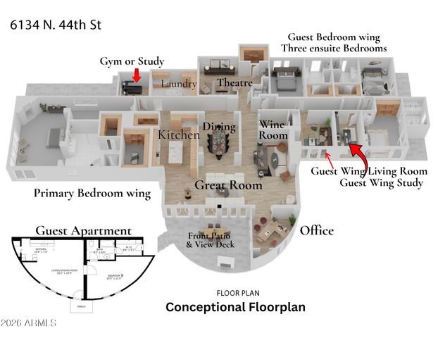 6134 N 44TH Street, Paradise Valley, AZ 85253