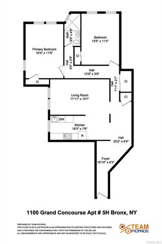 1100 Grand Concourse 5H, Bronx, NY 10456