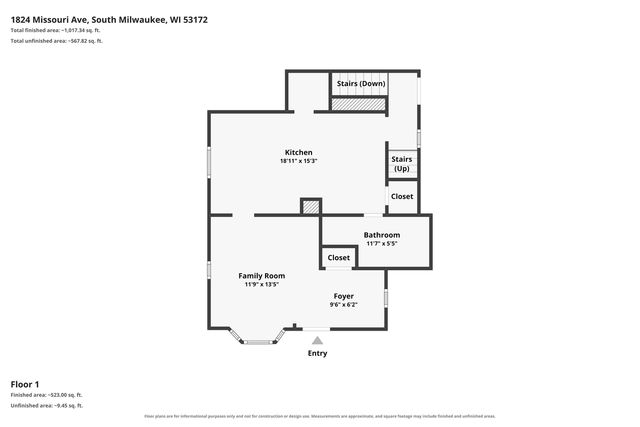 1824 Missouri AVENUE, South Milwaukee, WI 53172