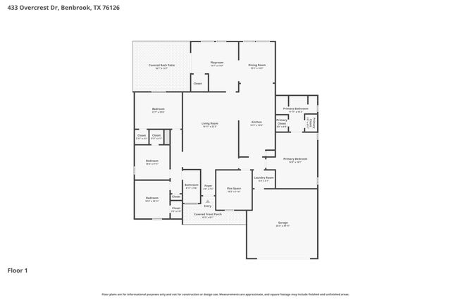 433 Overcrest Drive, Benbrook, TX 76126