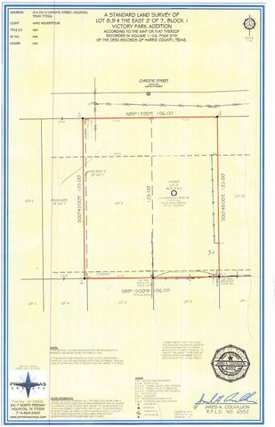 0 Christie Street, Houston, TX 77026