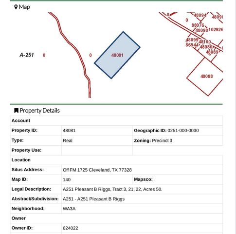 0 Off Fm 1725, Cleveland, TX 77328