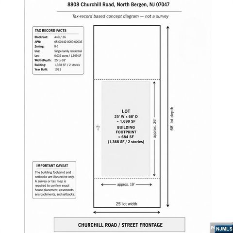 8808 Churchill Road, North Bergen, NJ 07047