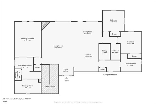 1205 SE Woodbine Drive, Blue Springs, MO 64014