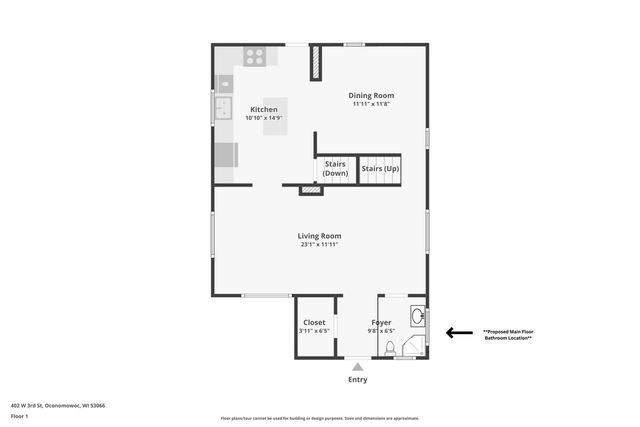 402 W 3rd STREET, Oconomowoc, WI 53066