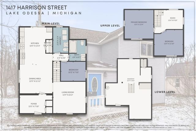 1417 Harrison Street, Lake Odessa, MI 48849