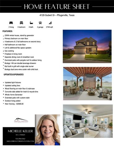 4129 Godwit DR, Pflugerville, TX 78660