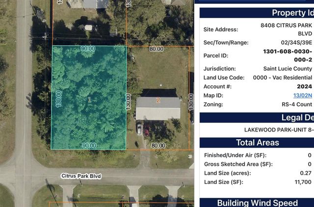 8408 Citrus Park Boulevard, Fort Pierce, FL 34951