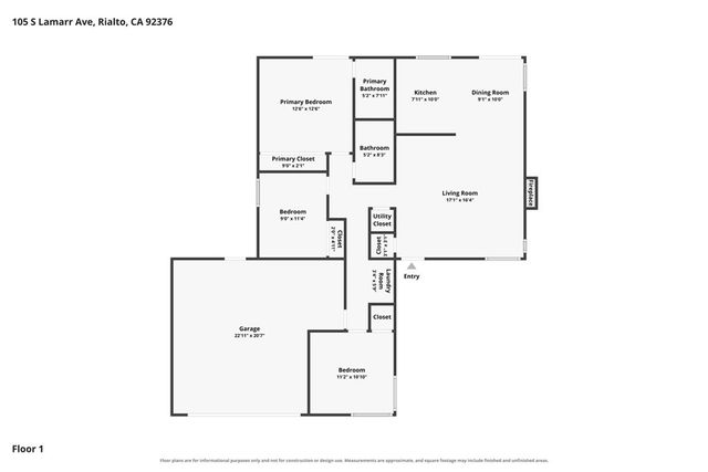 105 S Lamarr, Rialto, CA 92376