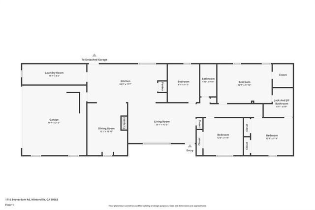 1715 BEAVERDAM Road, Winterville, GA 30683