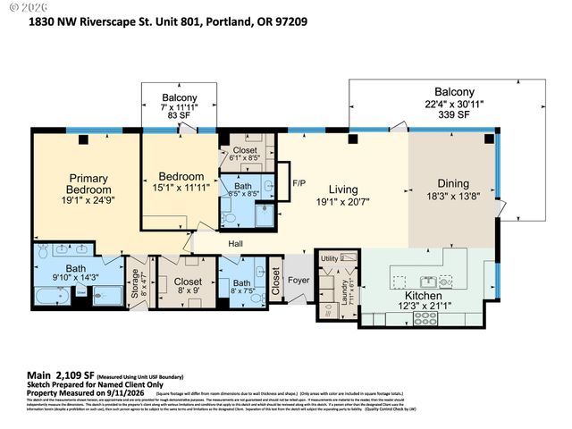 1830 Nw RIVERSCAPE St 801, Portland, OR 97209