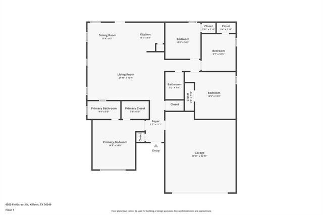 4500 Fieldcrest DR, Killeen, TX 76549