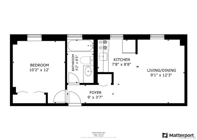 629 W Milwaukee Street 201, Detroit, MI 48202