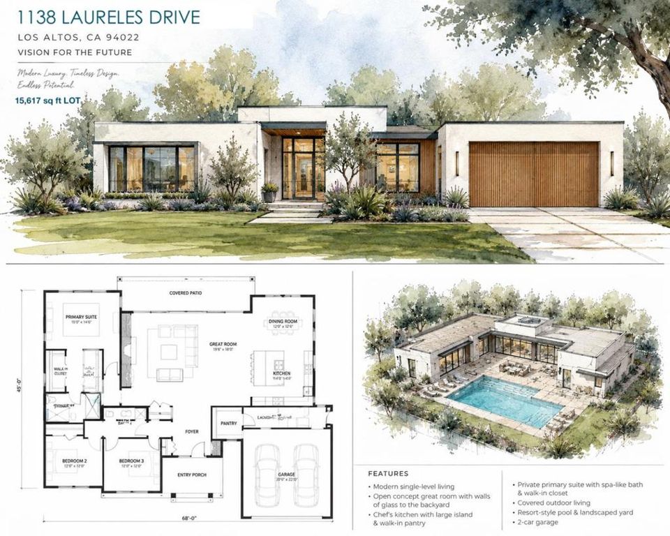 1138 Laureles Drive, Los Altos, CA 94022
