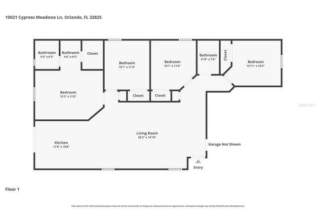 10021 CYPRESS MEADOWS LANE, Orlando, FL 32825
