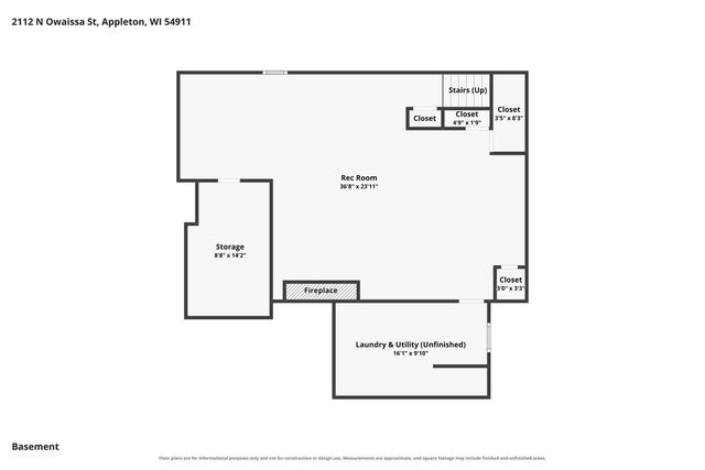 2112 N OWAISSA STREET, Appleton, WI 54911