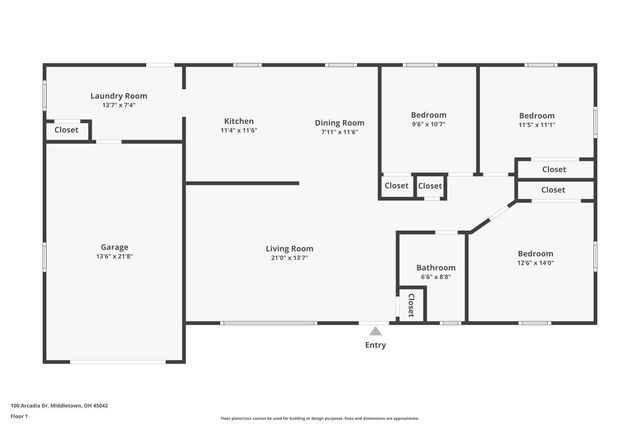 100 Arcadia Drive, Middletown, OH 45042