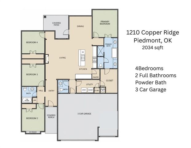 1210 Copper Ridge Circle, Piedmont, OK 73078