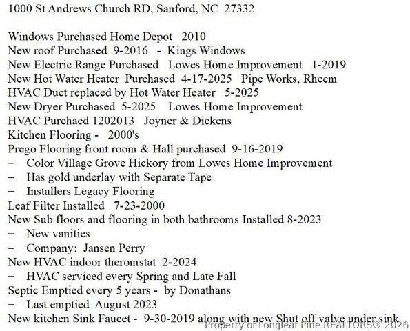 1000 St. Andrews Church Road, Sanford, NC 27332