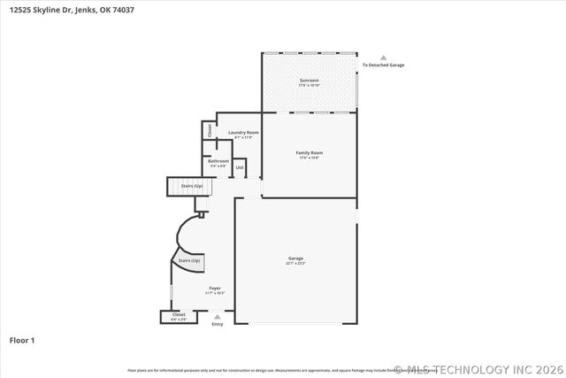 12525 S Skyline Drive, Jenks, OK 74037