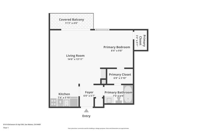 814 N Delaware Street 504, San Mateo, CA 94401