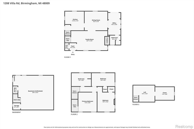 1208 Villa Road, Birmingham, MI 48009