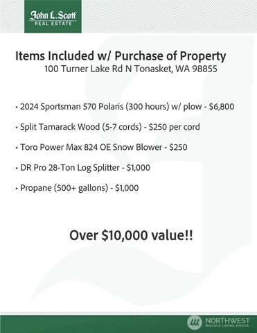 100 Turner Lake Road N, Tonasket, WA 98855