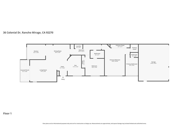 36 Colonial Drive, Rancho Mirage, CA 92270