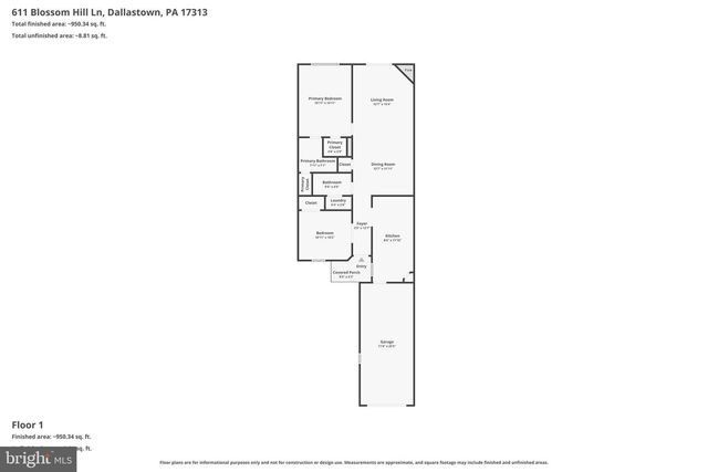 611 BLOSSOM HILL LN, Dallastown, PA 17313