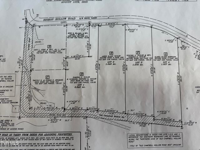 Lots 1-4 Bishop Hollow Road, Elizabethton, TN 37643