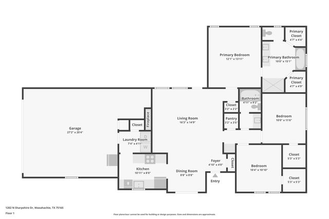 1202 N Sharpshire Drive, Waxahachie, TX 75165