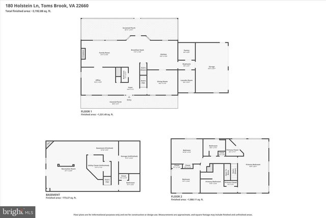 180 HOLSTEIN LN, Toms Brook, VA 22660